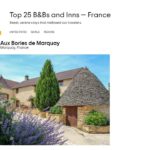 Aux Bories de Marquay récompensé d’un Award Travelers’ choice Best of the Best 2020 – Nous sommes dans le TOP 10 des meilleures maisons d’hôtes de France