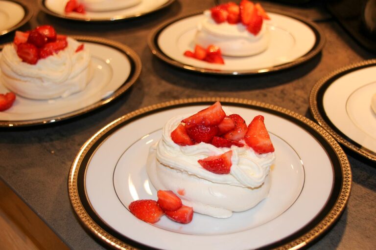 Pavlova a la fraise